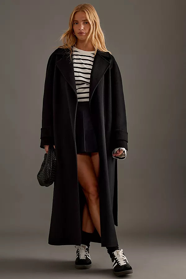 By Anthropologie Wool-Blend Wrap Coat | Anthropologie (UK)