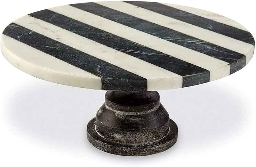 Black and White Marble Cake Pedestal | Amazon (US)