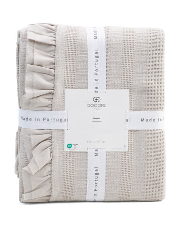 Made In Portugal Chunky Ruffle Coverlet | Bed & Bath | Marshalls | Marshalls