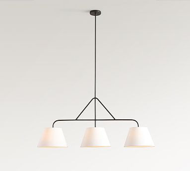 Fallon Forged-Iron Linear Multi Pendant (39") | Pottery Barn (US)