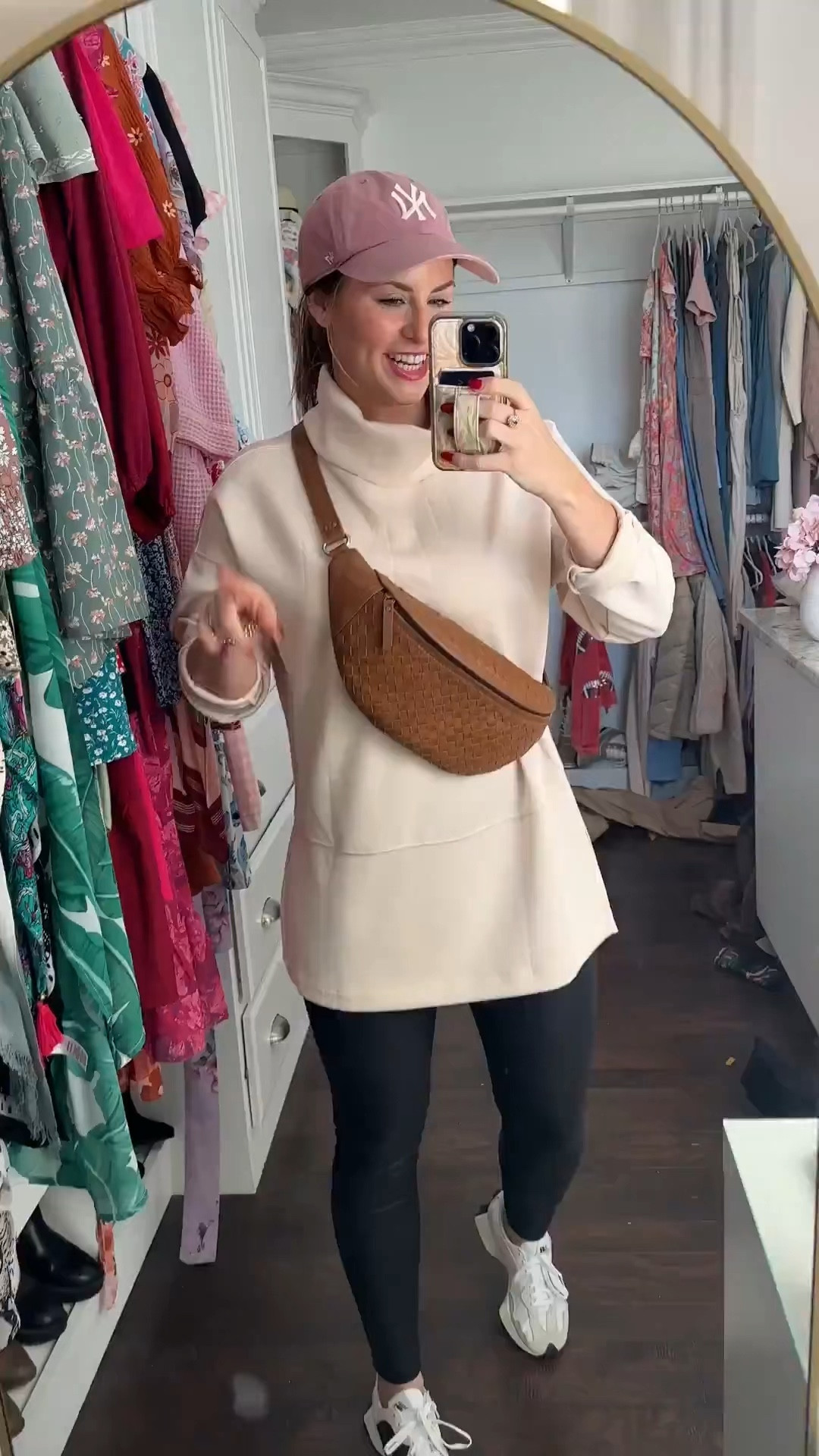 Casual everyday mom outfit! What I wore as a mom of 3 headed out for errands and kids sports games. 

Wearing size M in the sweater shirt and m in the faux leather leggings! 

Top is so similar to spanx air essentials! And their leggings are a great look for less for the popular faux leather leggings as well! 


#LTKActive #LTKWatchNow #LTKSeasonal