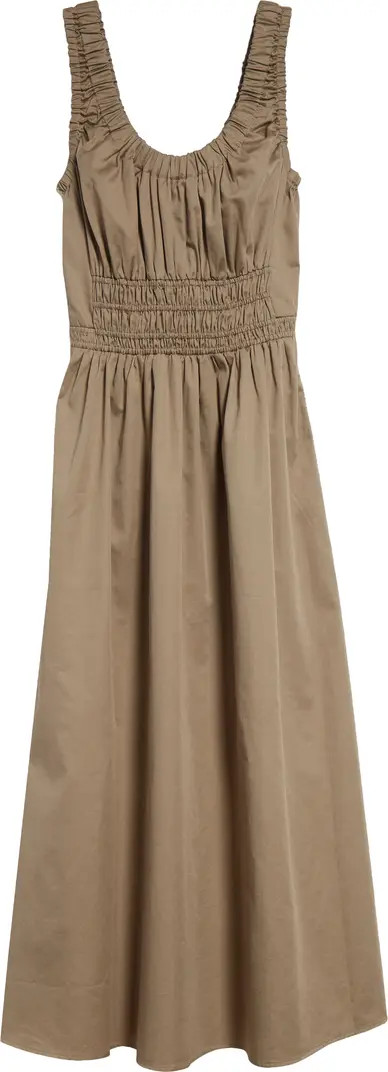 Reiss Anouk Smock Waist Cotton Dress | Nordstrom | Nordstrom