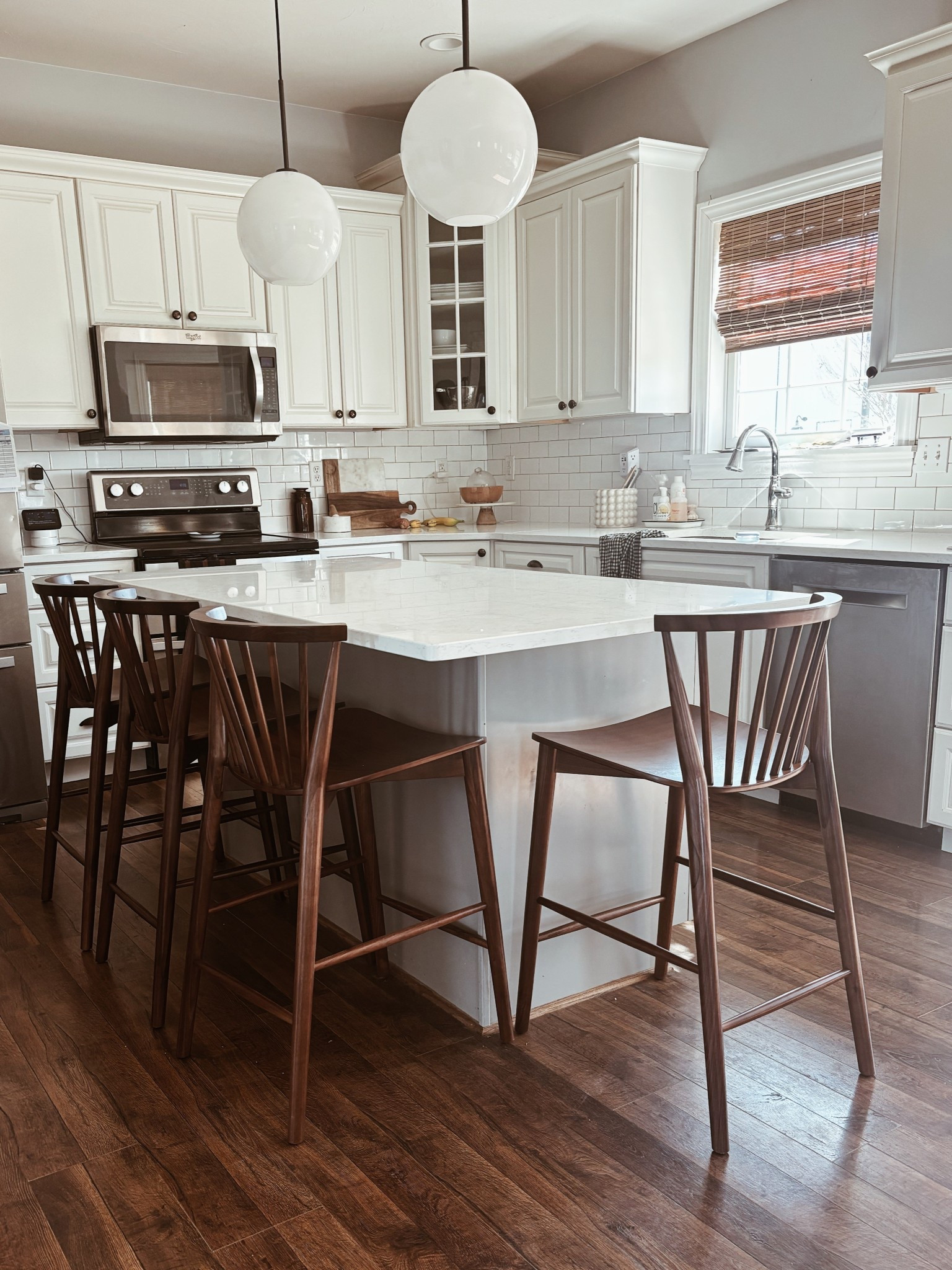 NEW counter stools in our kitchen from #polyandbark

#LTKHome