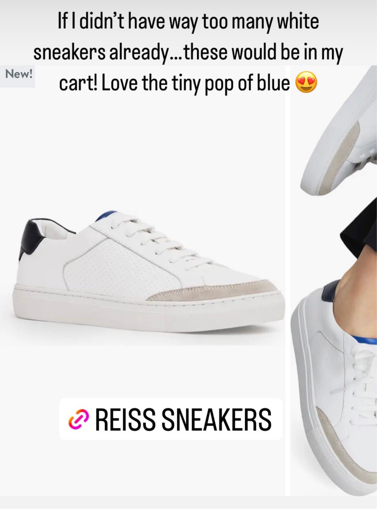 Reiss sneakers hot sale