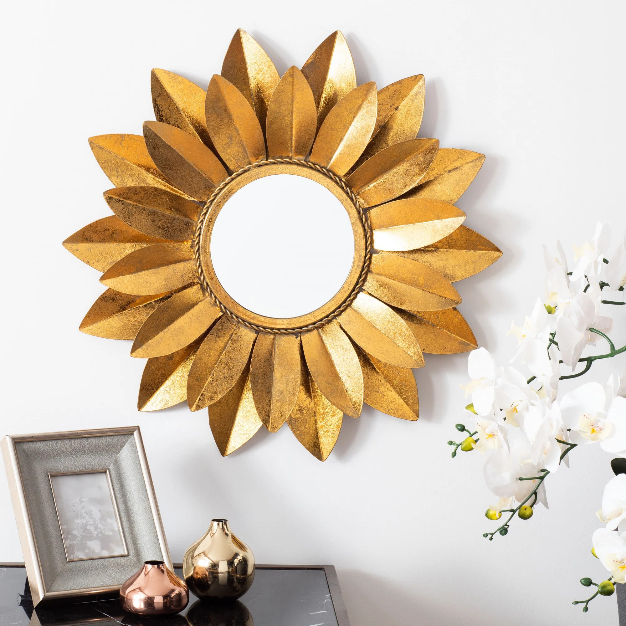 Zeppelin Metal Flat Wall Mirror | Wayfair North America