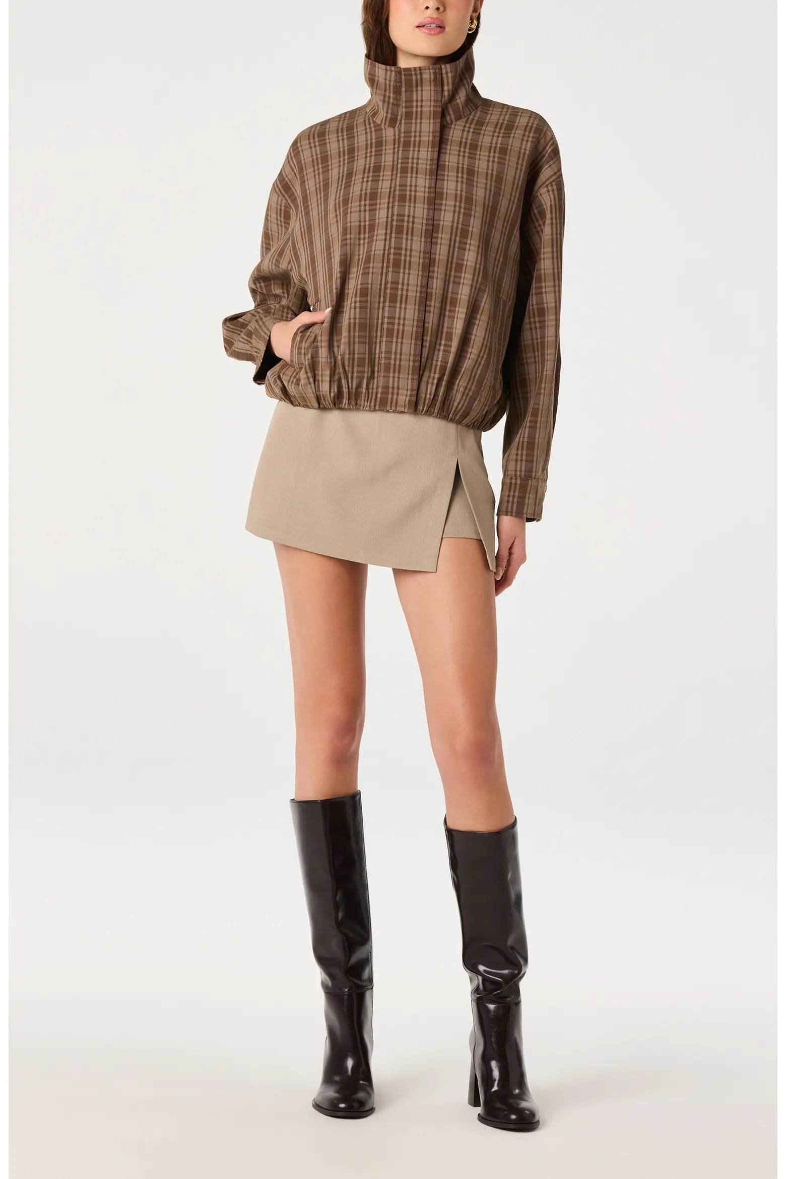 ASTR the Label Cooper Plaid Jacket (Women) | Nordstrom | Nordstrom