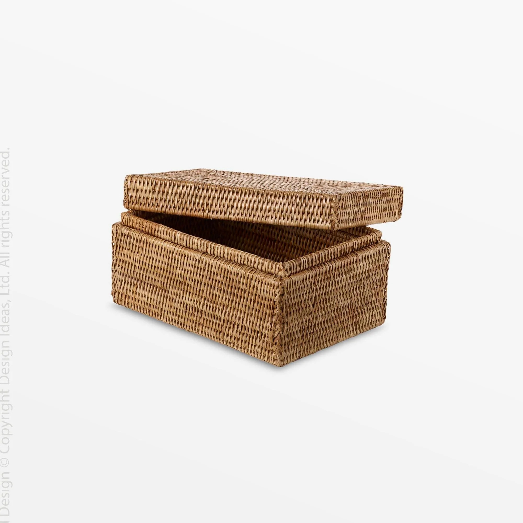 Liana™ Woven Rattan Lidded Box | Texxture Home