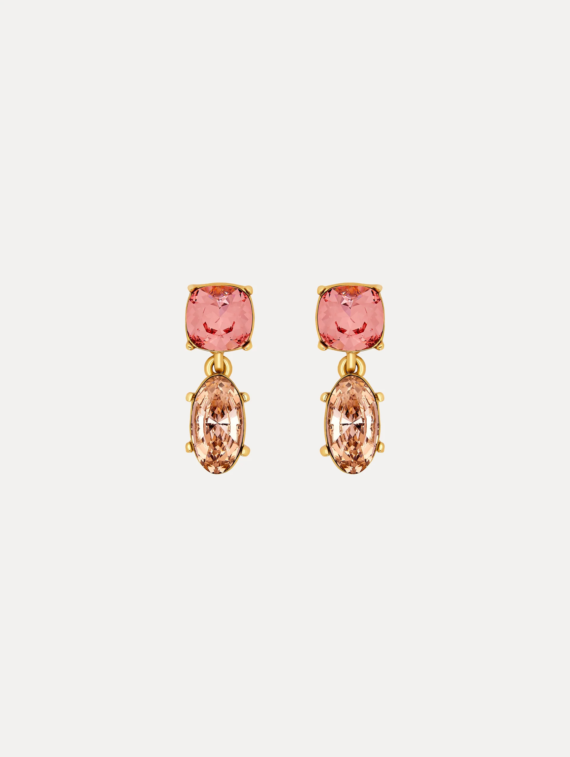 Double Crystal Drop Earrings | Oscar de la Renta