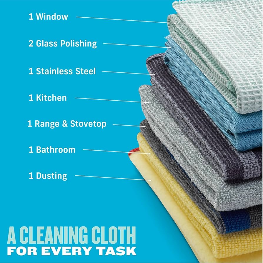 E-Cloth Home Cleaning Set, Premium Microfiber Cleaning Cloth, Household Cleaning Tools & Supplies... | Amazon (US)