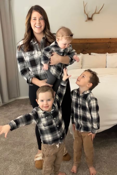 FAMILY MATCHING flannels from old navy 🫶🏻

#LTKunder50 #LTKkids #LTKfamily