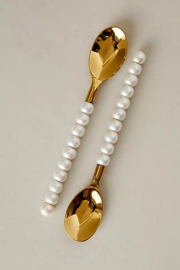 Pearl Spoons, Set of 2 | Anthropologie (US)