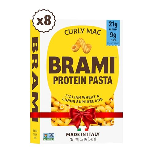 Brami Pasta | Made with Semolina Wheat & Lupini Beans | High Protein & Fiber, Low Carb Healthy Pa... | Amazon (US)