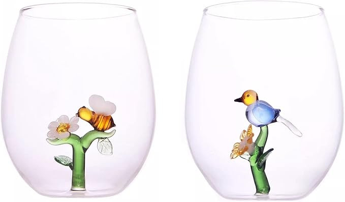 Qualia Botanical Water/Wine Glass, Set/2 | Amazon (US)
