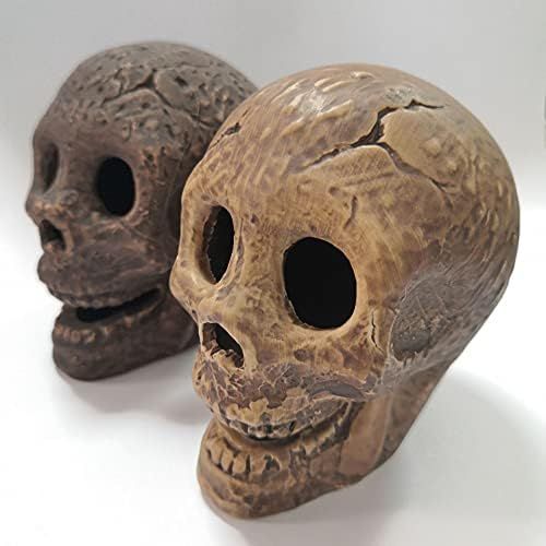 Ceramic Human Skull Fire Log Fireproof Skull logs for fire Pit ,Fireplace, Gas, Halloween Horror ... | Amazon (US)