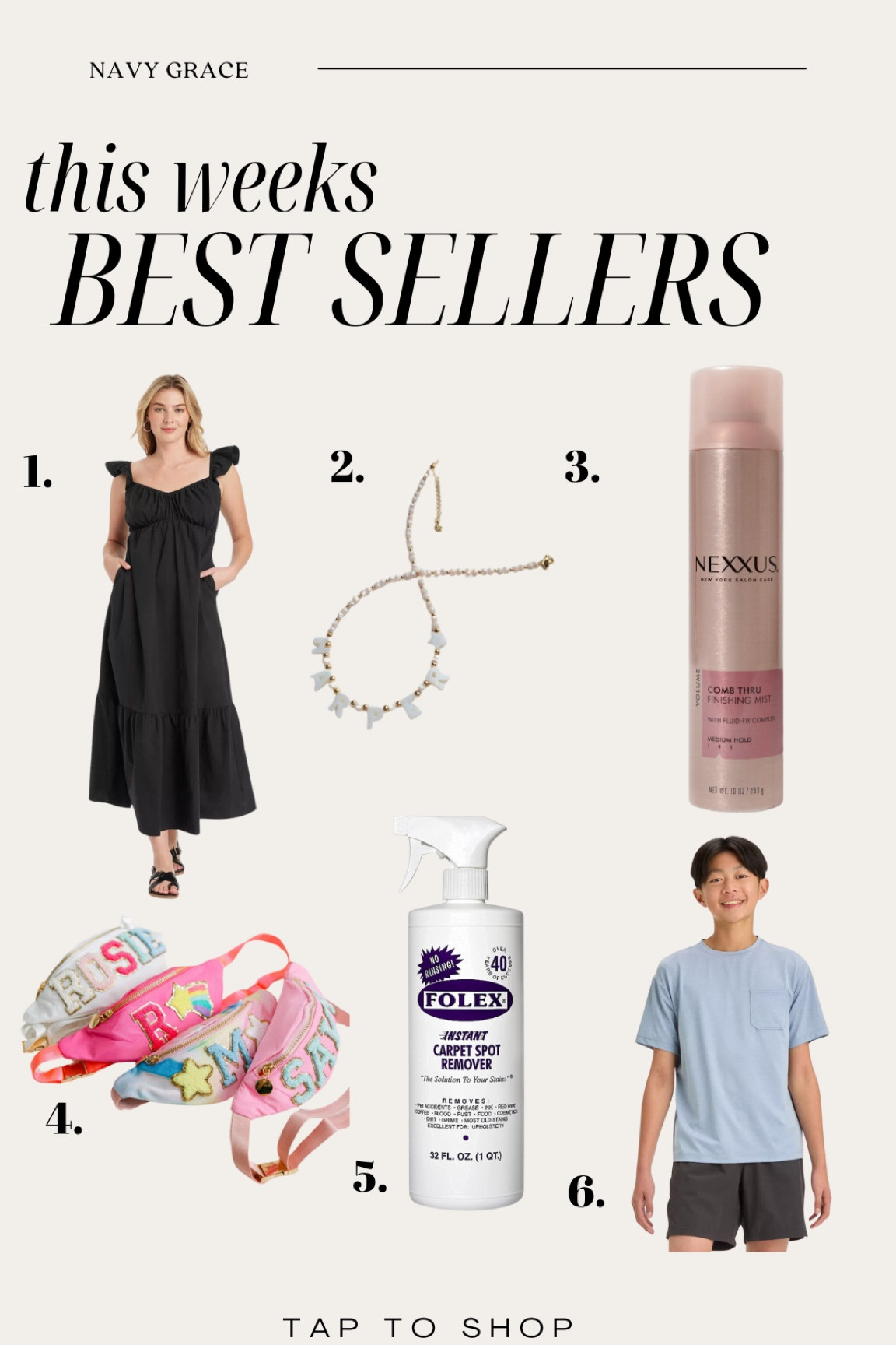 This weeks top sellers!! 