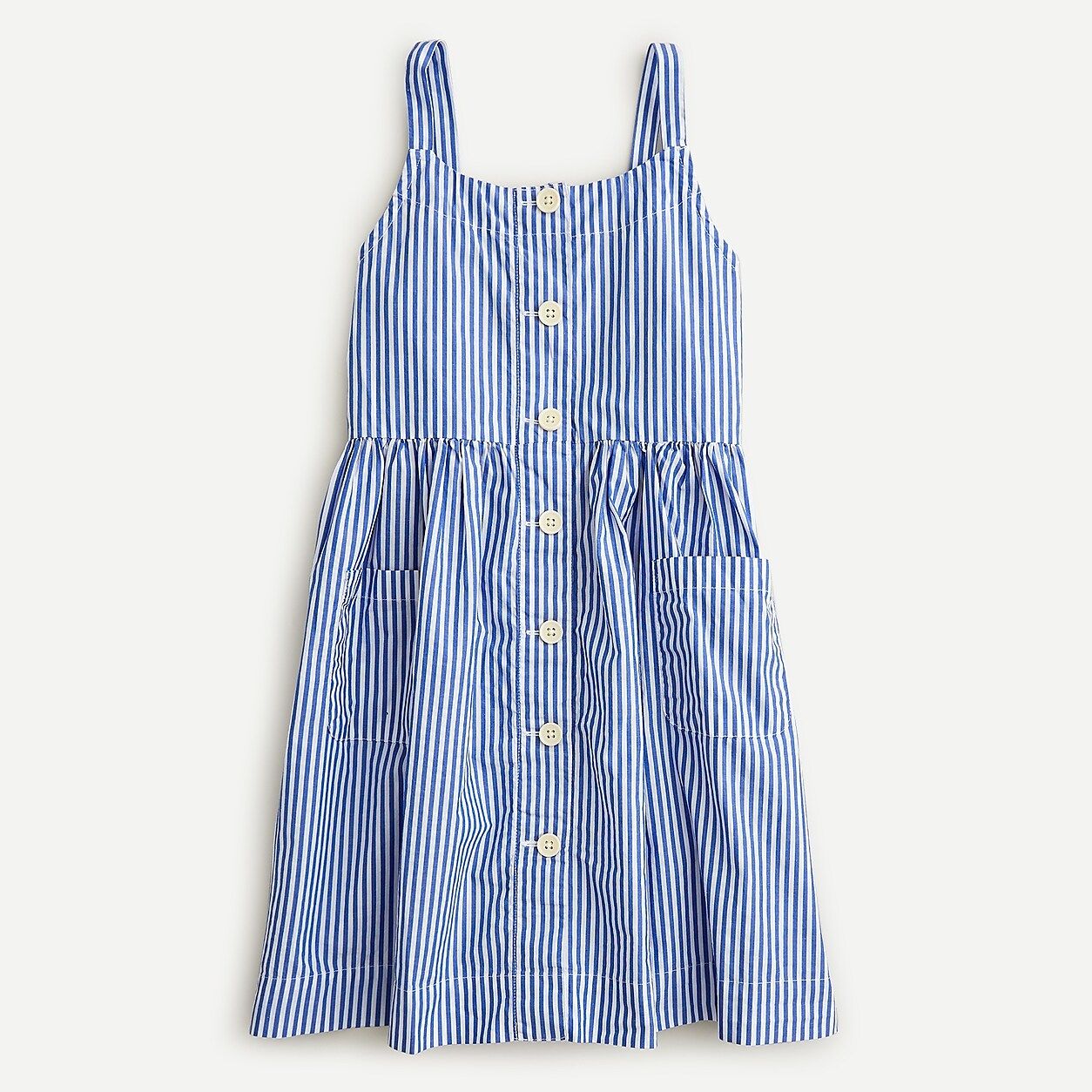 Girls' apron dress in stripe | J.Crew US