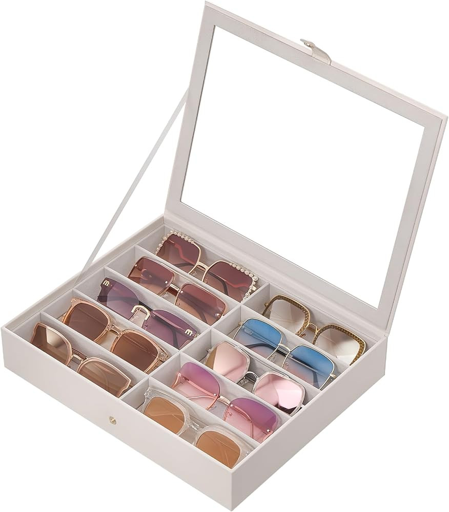 Amazon.com: Lolalet 10 Slots Sunglasses Organizer Box, Eyeglasses Eyewear Display Case for Multip... | Amazon (US)