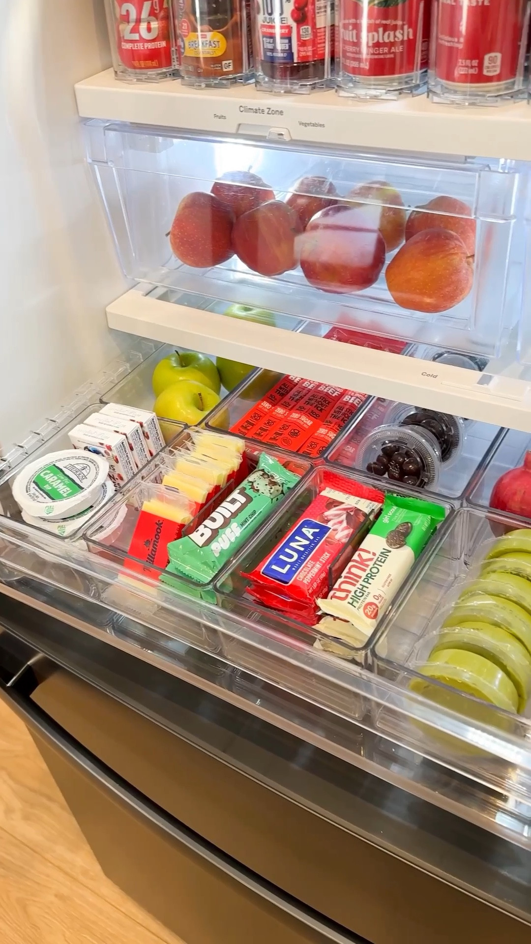 Christmas fridge restock! This was fun to do! ❤️ Why not add Christmas flavors in your fridge?! 

#LTKVideo #LTKFamily #LTKHoliday