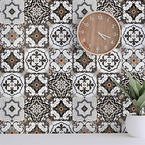 Orainege Bohemian Peel and Stick Wallpaper Backsplash Wallpaper 17.7inx118.1in Kitchen Wallpaper ... | Amazon (US)