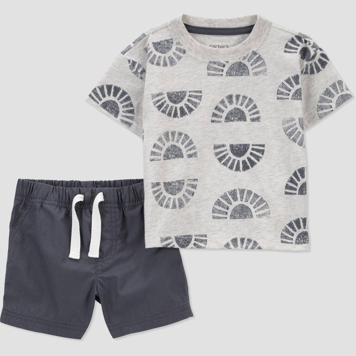 Carter's Just One You® Baby Boys' Sun Top & Bottom Set - Gray 9M | Target