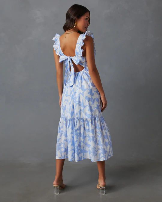 Roe Cotton Floral Midi Dress | VICI Collection