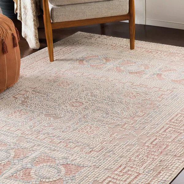 Padua Distressed Mosaic Area Rug - Camel 7'10" x 10'3" | Bed Bath & Beyond