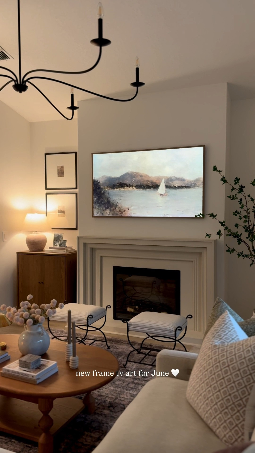 New month, new art for the frame tv 🤍 

Summer frame tv art, living room decor.