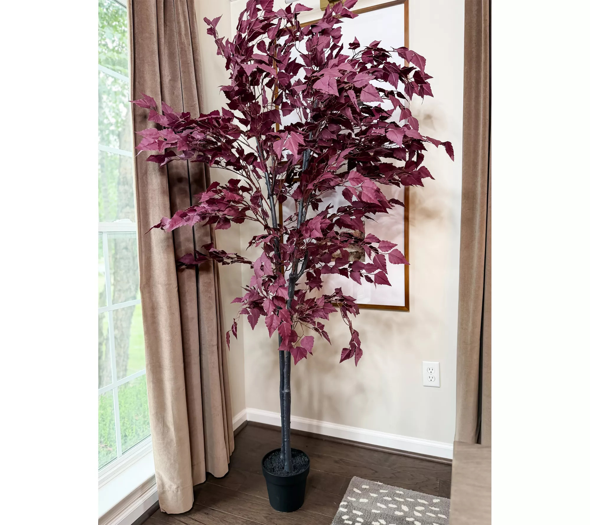Simply Stunning 6' Potted Oak Leaf Tree by Janine Graff | QVC