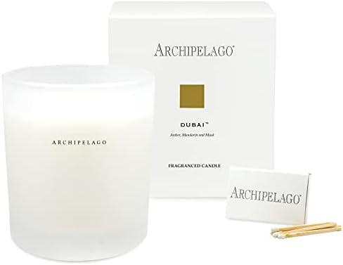 Archipelago Botanicals Dubai Boxed Candle | Amber, Mandarin, and Musk | 100% Coconut Wax | Burns ... | Amazon (US)