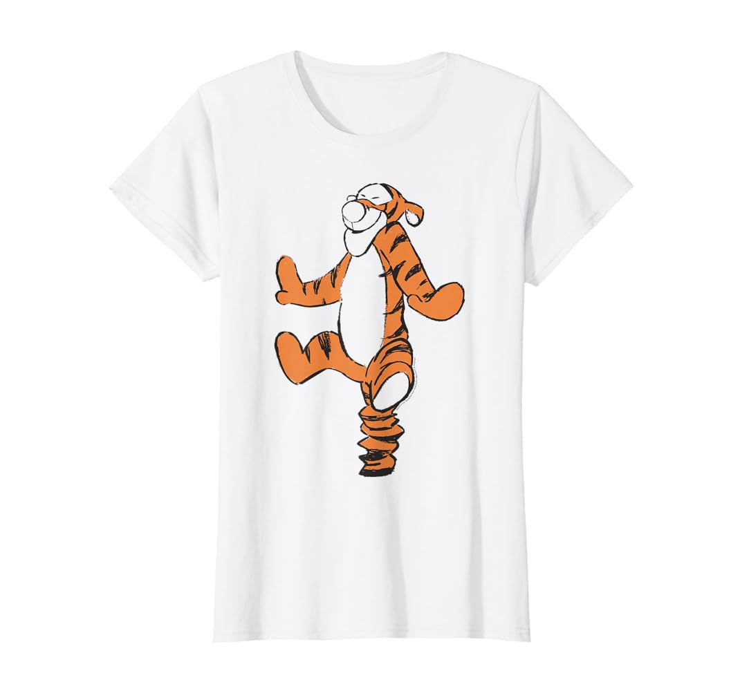 Disney Winnie The Pooh Tigger Simple Sketch T-Shirt | Amazon (US)