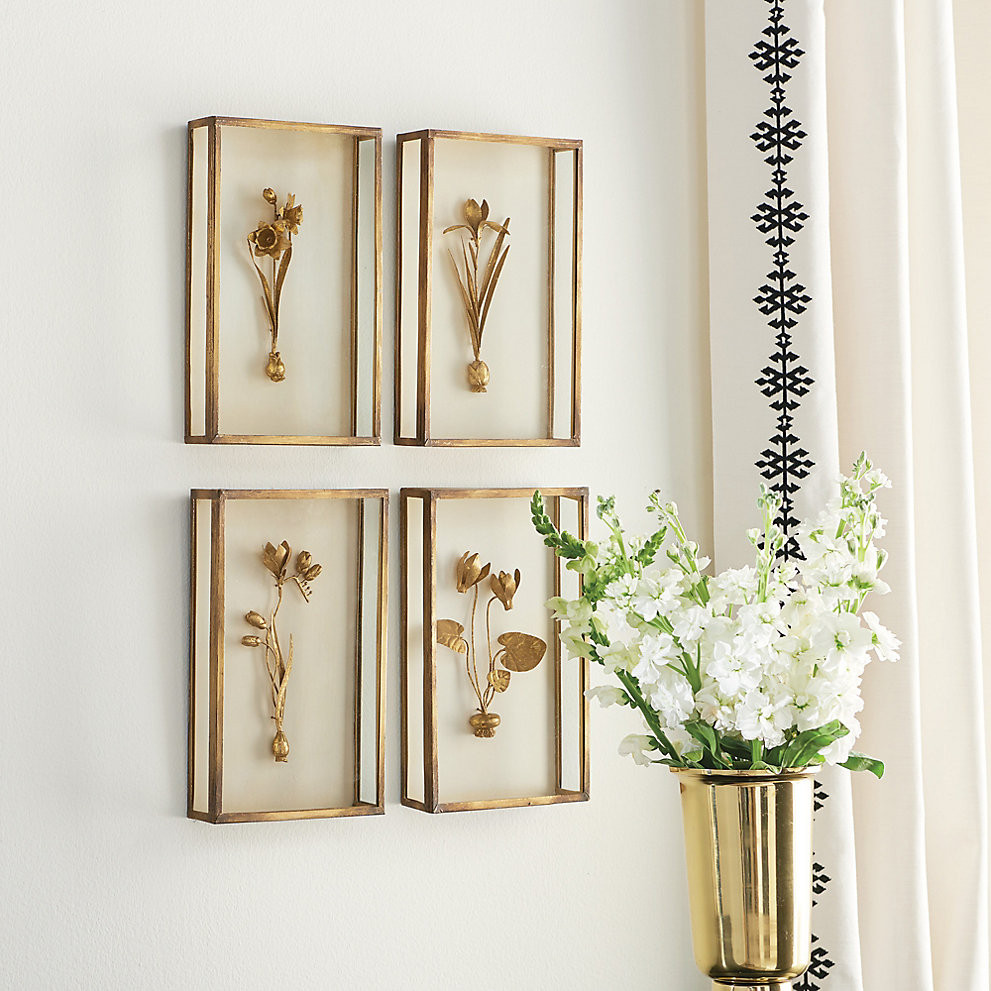 Fleur de Tole Gold Wall Decor | Ballard Designs, Inc.