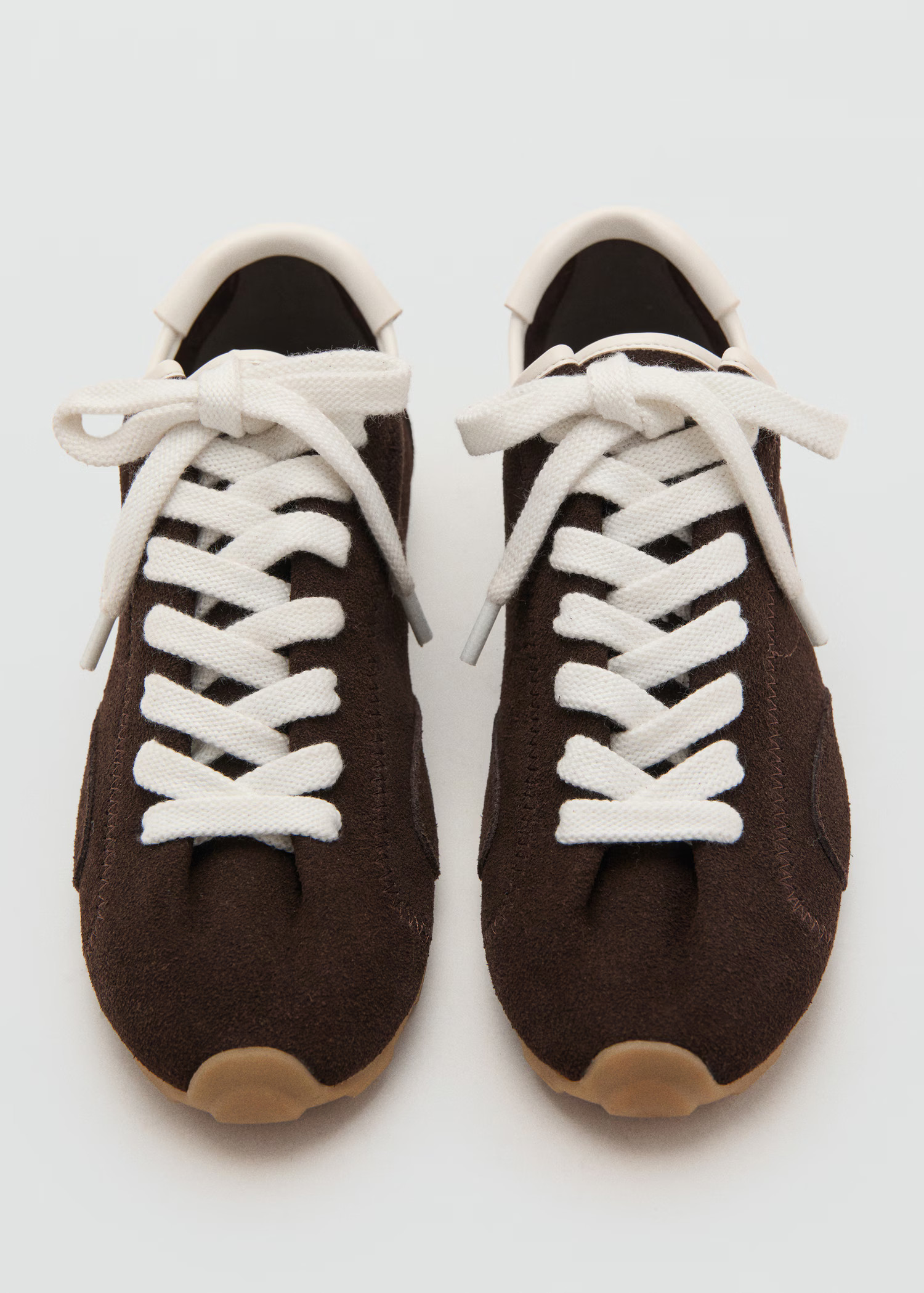 Suede contrast sneakers - Women | MANGO USA | Mango (US/MX/AU)
