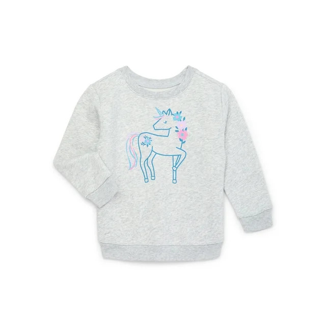 Garanimals Toddler Girl Graphic Fleece Sweatshirt, Sizes 2T-5T | Walmart (US)