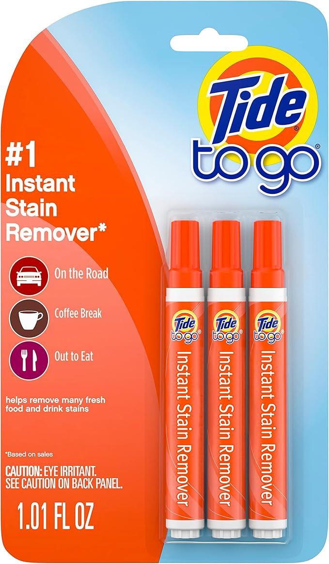 Tide To Go Instant Stain Remover Liquid Pen, 3 Count | Amazon (US)