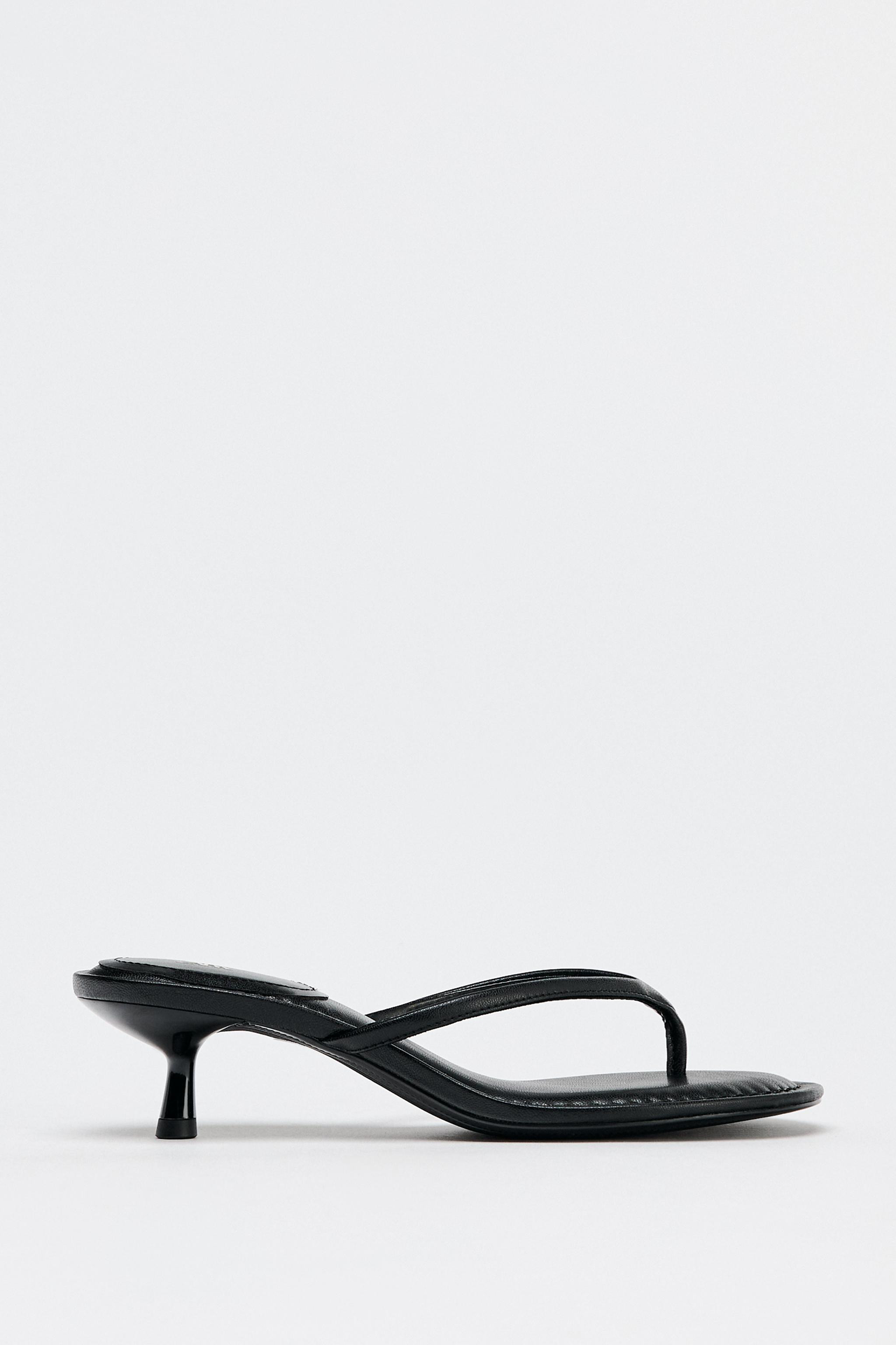 KITTEN HEEL SANDALS | Zara UK