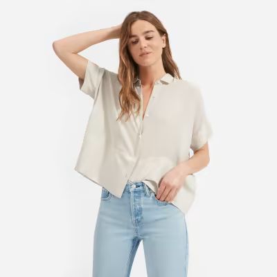 The Clean Silk Short-Sleeve Square Shirt | Everlane