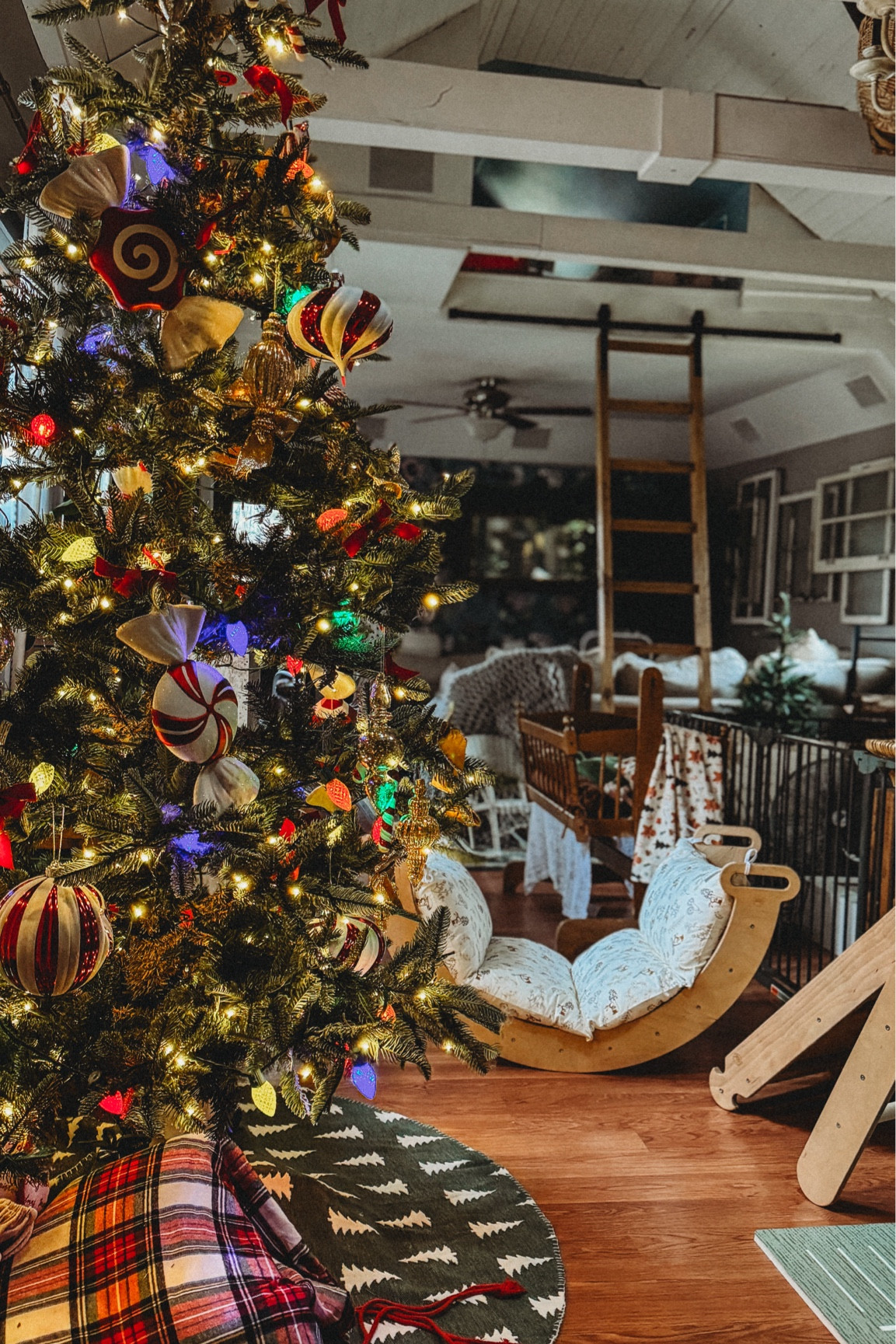 What a cozy fall day looks like in our little old farmhouse. Children and their toys in every corner, a warm fire roaring, and a sparkling Christmas tree.

Really needed some joy this year so we busted out our Christmas November 1st, and I don’t feel bad at all for celebrating for 2 whole months. We still have lots to go but here’s a glimpse of our day now that we are hibernating inside for a long winter + snow.

#LTKHome #LTKHoliday #LTKSaleAlert