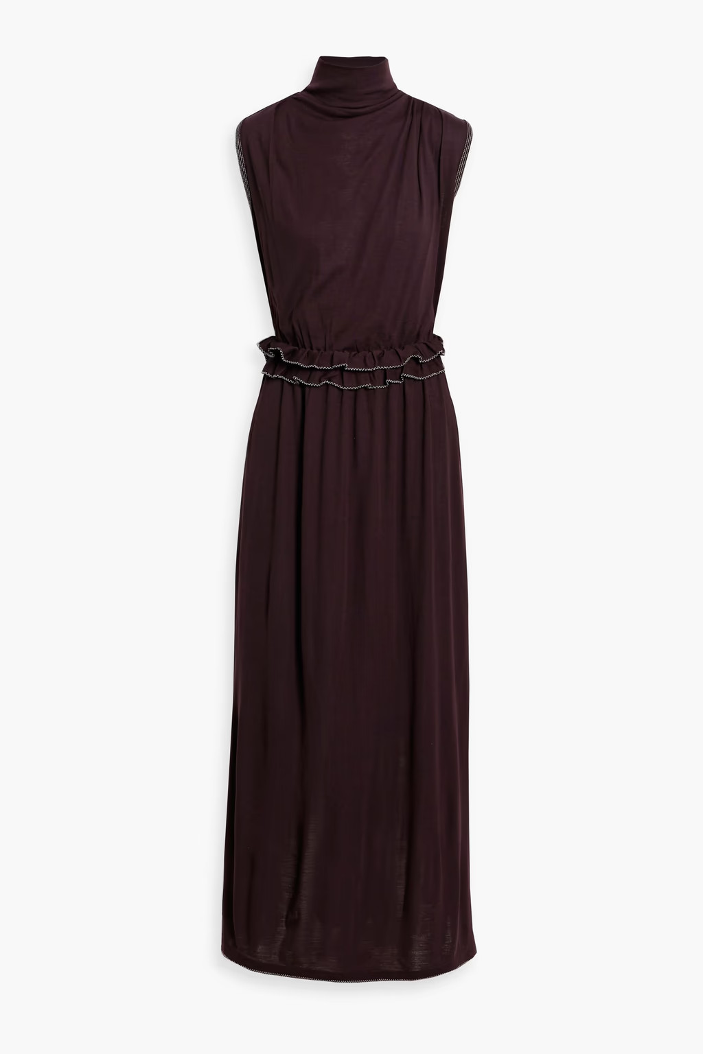 Gemma ruffled wool turtleneck maxi dress | The Outnet (US and CA)
