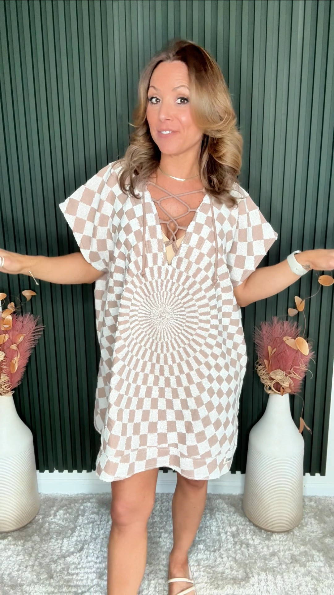 I finally found a swim cover up that actually feels good to wear. This Sand Cloud cover up is made from 100% Turkish cotton and the second you touch it, you can tell the difference. It’s soft, breathable, lightweight, and doesn’t cling to your body in the heat.

I also didn’t expect to love the fit as much as I do. It’s one size, but it drapes really well and feels flattering without trying too hard.

• #beachcoverup
• #swimcoverup
• #resortwearstyle
• #summerstyleover40
• #vacationoutfitideas