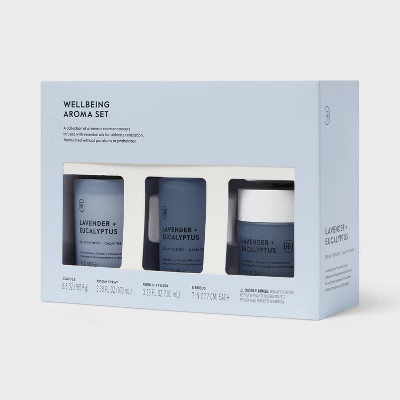 3pc Gift Set - Room Spray + Diffuser + Candle Lavender and Eucalyptus - Threshold™ | Target