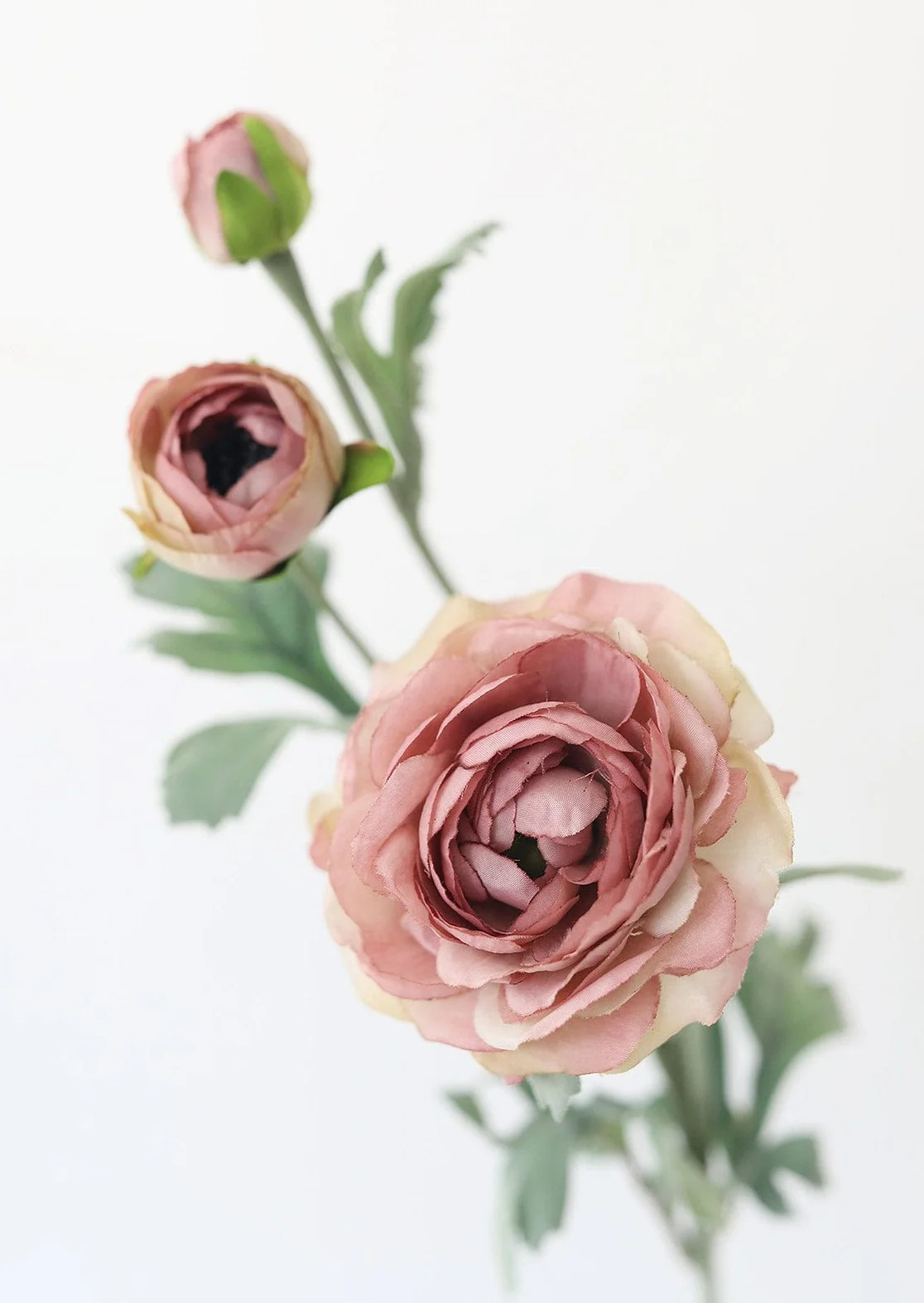 Antique Mauve Artificial Ranunculus Flowers - 26 | Afloral (US)