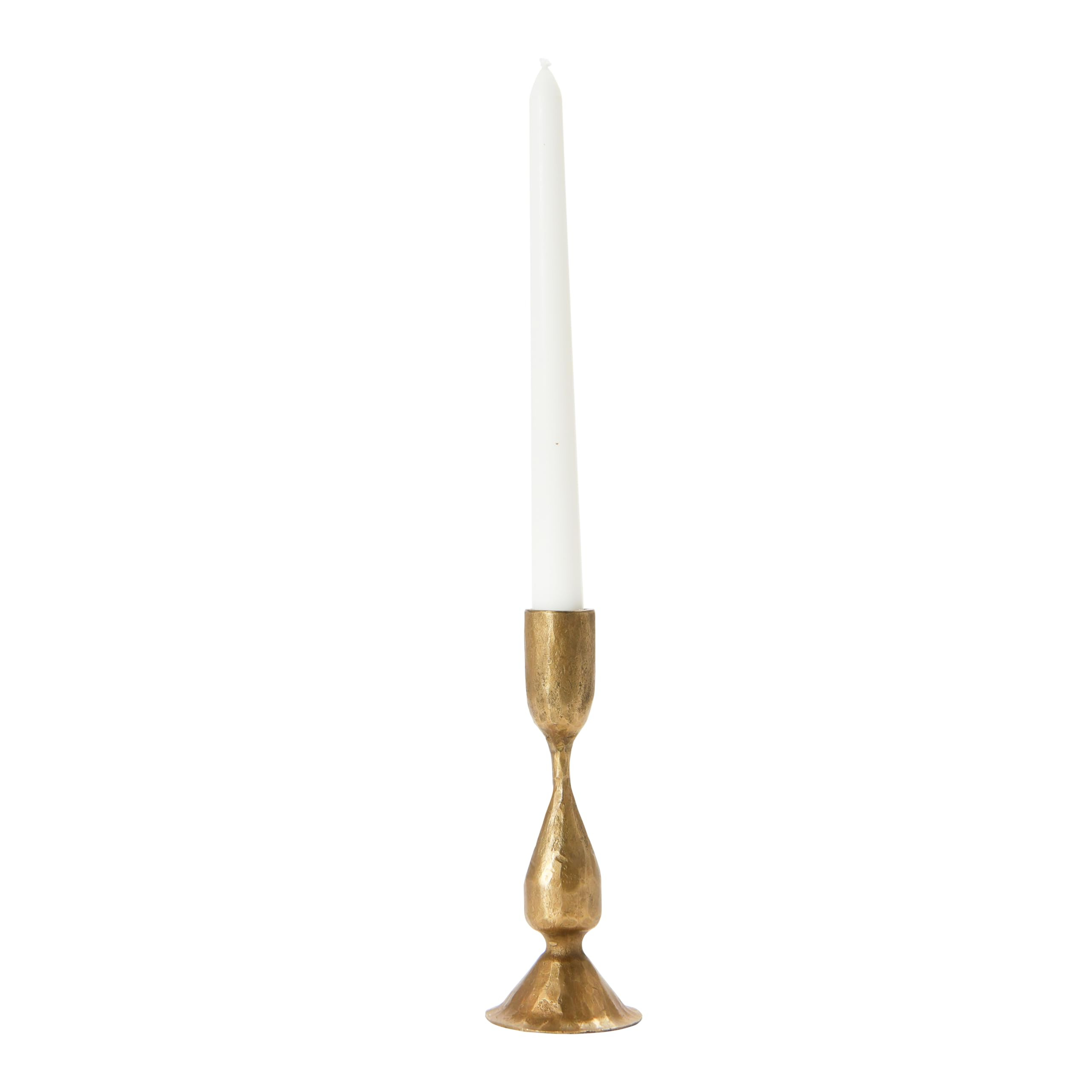 Creative Co-Op Hand-Forged Metal Taper, Antique Brass Finish Candle Holder | Amazon (US)