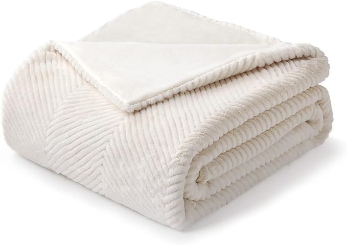 Cozy Bliss Super Soft Fuzzy Herringbone Faux Fur Throw Blanket for Couch 60"x80", Chevron Faux Fu... | Amazon (US)