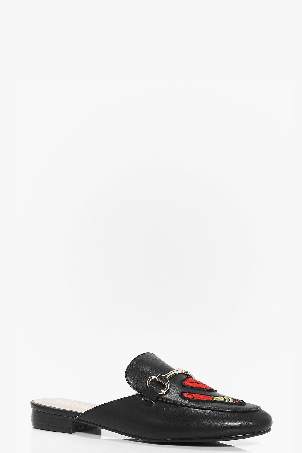 Mollie Patch Up Mule Loafer | Boohoo.com (UK & IE)