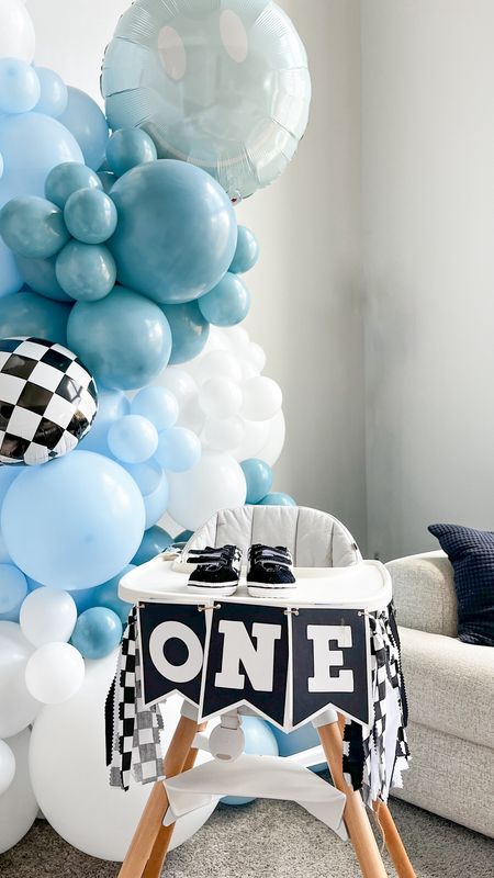 Our one happy dude first birthday celebration for lil bro was a big hit and we fell in love with these gorgeous balloon decorations by @decorbyfayth — links for black and white high chair banner and baby vans (not really vans but they sure look like it!) from @amazon and aesthetic high chair perfect for taking photos @lalo . Follow @honeyboothecavapoo for all the inspo for your one year old’s birthday party! 🥳

#LTKKids #LTKBaby #LTKParties