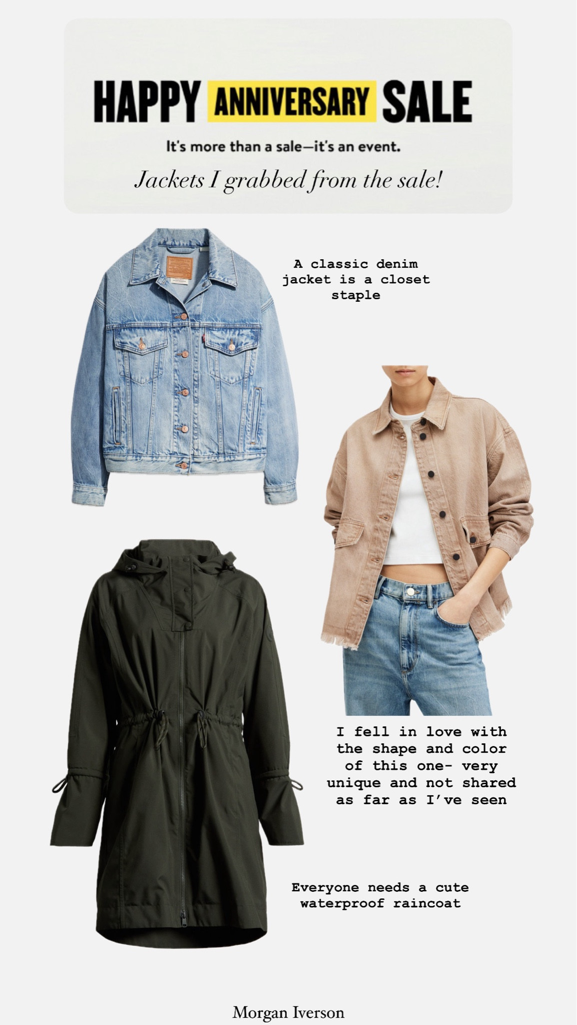 The three jackets I picked up during the sale! #morganiverson #nsale #sale #jacketss

#LTKSaleAlert #LTKSeasonal #LTKxNSale