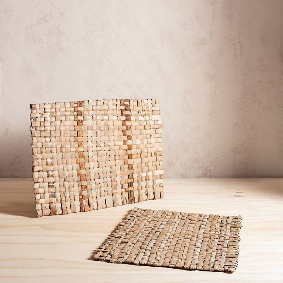 Handwoven Reed Placemat - set of 4 | Cove Home