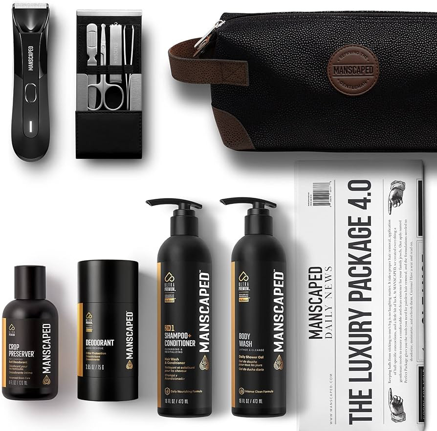 MANSCAPED® The Luxury Package 4.0 Includes: The Lawn Mower® 4.0 Electric Trimmer, The Shears 2.... | Amazon (US)