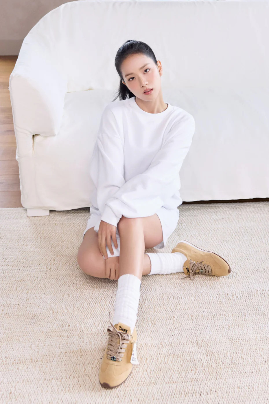 ALO Sunset Sneaker + Jisoo in Caramel Cream Yellow, Size: 9.5W | Alo Yoga (US)