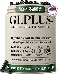 GLP-1 Support Supplement for Nausea, Bloating & Gut Health – Synbiotic Pre, Pro & Postbiotic fo... | Amazon (US)